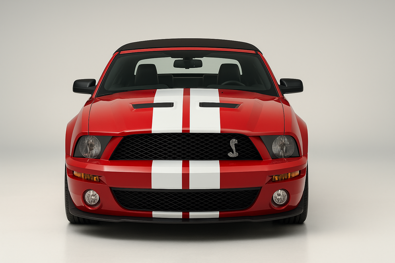 2008 Shelby GT500 Convertible - Top Down Convertible View
